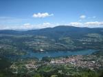 Cles view from uphill to Monte Peller